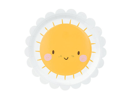 TALERZYKI SŁONECZKO 18 CM 6 SZT.