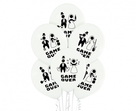 BALONY GAME OVER 6 SZTUK
