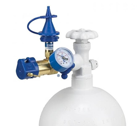 Reduktor Push z manometrem, igłą i nożykiem  (WP 200bar)