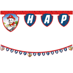 GIRLANDA PAPIEROWA HAPPY BIRTHDAY PSI PAW PATROL 200 CM
