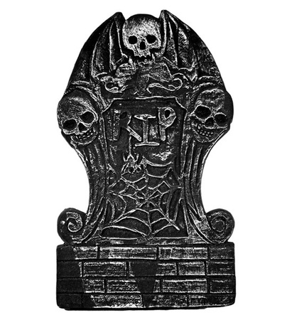 NAGROBEK RIP CZASZI PAJĘCZYNA 59 X 34 CM