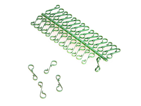 HACZYKI PLASTIKOWE DO BOMBEK 30 SZT ZIELONE ŚWIĘTA