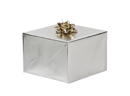 PAPIER PREZENTOWY SREBRNY 200 X 70 CM GŁADKI