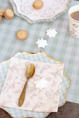 BIEŻNIK FLIZELINOWY KRATKA SZAŁWIOWY 40 X 500 CM