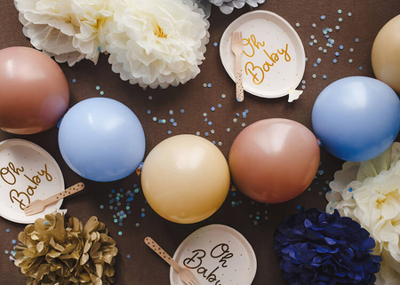 BALONY LATEKSOWE Z ŁĄCZNIKIEM 33 CM JASNY NIEBIESKI 20 szt.