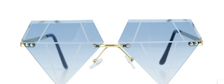 OKULARY NIEBIESKIE DIAMENTY