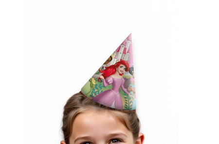 CZAPECZKI PAPIEROWE PRINCESS DISNEY KSIĘŻNICZKI 6 SZT