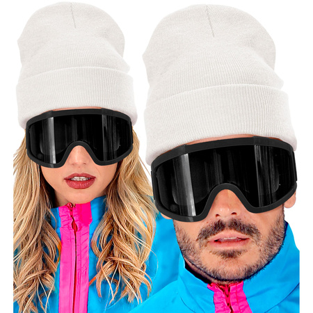 CZAPKA NARCIARZA DISCO BIAŁA