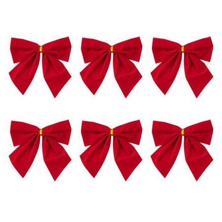 KOKARDKI CZERWONE 6szt