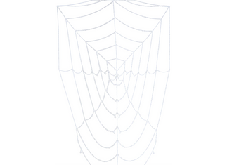 PAJĘCZYNA BIAŁA 210 CM