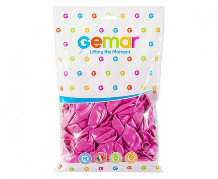 BALONY LATEKSOWE 25 CM METALICZNE RÓŻOWE 100 SZT