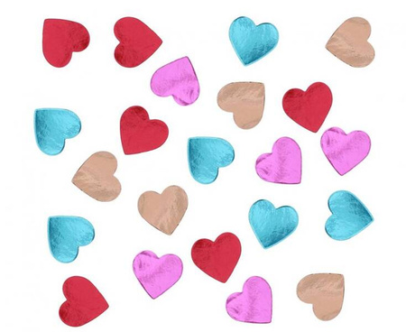 KONFETTI PAPIEROWE SERDUSZKA, 150 SZT.