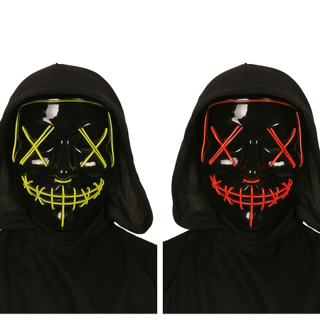 ŚWIECĄCA MASKA LED MIX KOLORÓW