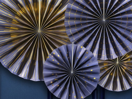 ROZETY DEKORACYJNE GRANATOWY 4 SZT