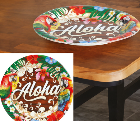 TALERZE PAPIEROWE 23 CM 6 SZT ALOHA