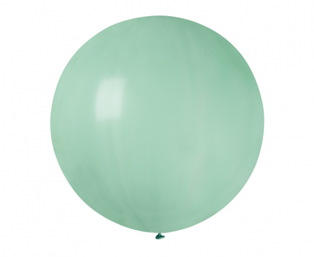 BALON LATEKSTOWY TURKUSOWO-ZIELONY PASTEL 80 CM