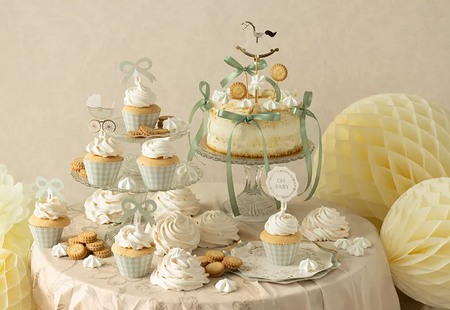 TOPPERY PAPIEROWE PAPILOTKI 6 SZT 10 CM