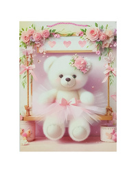 TORBA PAPIEROWA MIŚ BALETNICA 40 X 30 X 12 CM