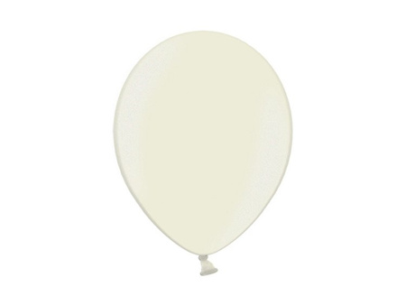 BALONY LATEKSOWE 30 CM METALIK KREMOWY 100 SZT