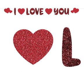 GIRLANDA NAPIS I LOVE YOU 300 CM