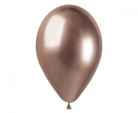 BALONY LATEKSOWE GEMAR 33 cm RÓŻOWE ZŁOTO 50 szt. GLOSSY