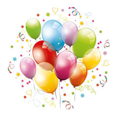 TALERZYKI PAPIEROWE BALONY 23 CM