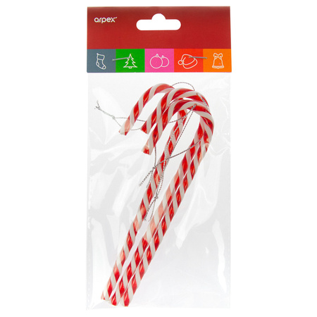 LASKI CUKROWE NA CHOINKĘ BOMBKI 3 SZT 