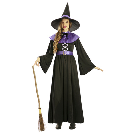 STRÓJ CZAROWNICA CZARNO-FIOLETOWA