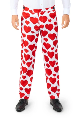 GARNITUR MĘSKI BIAŁY SERCA SUITMEISTER 