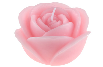 ŚWIECZKA RÓŻA RÓŻOWA 7 X 4 CM  1 SZT