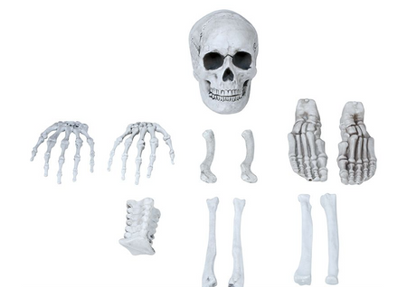 ZESTAW KOŚCI 12 SZT HALLOWEEN