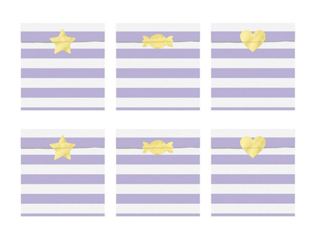 TOREBKI NA SŁODYCZE J. LILIOWY 6 szt.