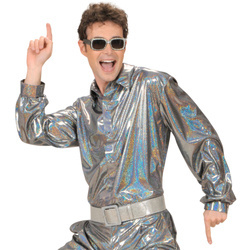 KOSZULA DISCO SREBRNA