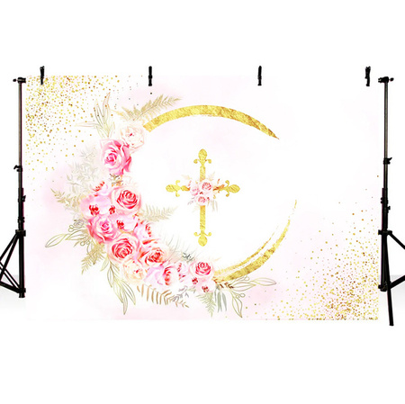 OBRUS KOMUNIA RÓŻ 148 X 100 cm