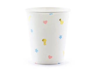 KUBECZKI PAPIEROWE GIRL OR BOY 6 SZT 200 ML