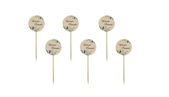 PIKERY NA WIECZÓR PANIEŃSKI Z ZIELONYMI 6 SZT