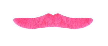 WĄSY RÓŻOWE LEKKO WYWINIĘTE