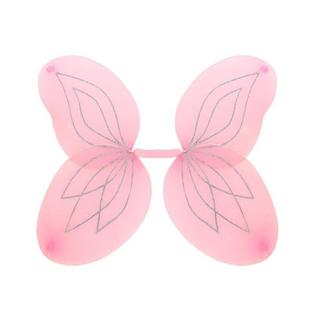 SKRZYDŁA RÓŻOWE BROKATOWE