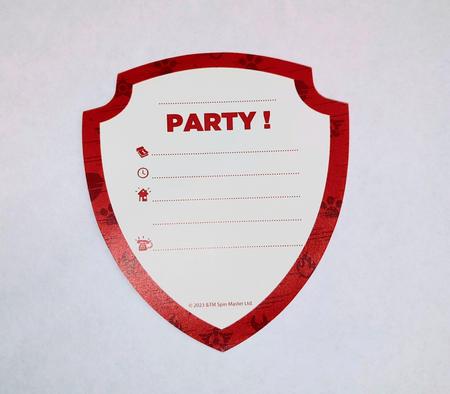 ZAPROSZENIA Z KOPERTAMI PSI PATROL 6 SZT.