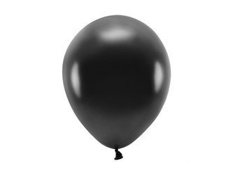 BALONY ECO 26 CM METALIZOWANE CZARNE 100 SZT