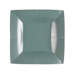 TALERZYKI PAPIEROWE KWADRAT EUKALIPTUS 18 CM 10 SZT.