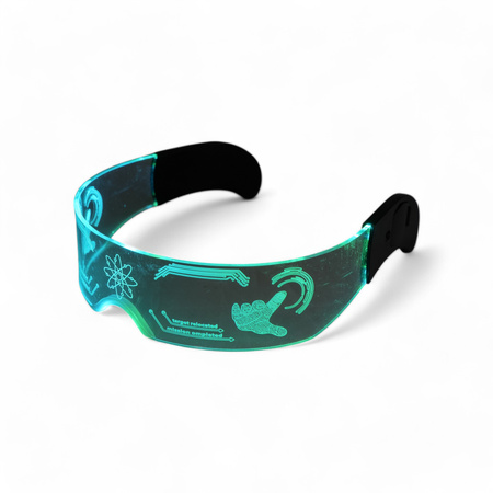 OKULARY LED CYBER PUNK