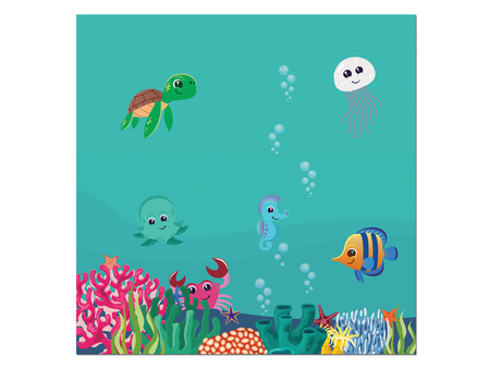 SERWETKI PODWODNY ŚWIAT 33CM 10 SZTUK