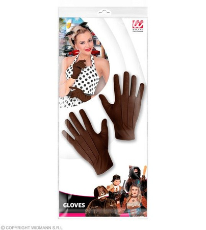 RĘKAWICZKI BRĄZOWE