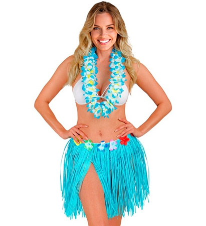 SPÓDNICA HAWAJSKA BŁĘKITNA