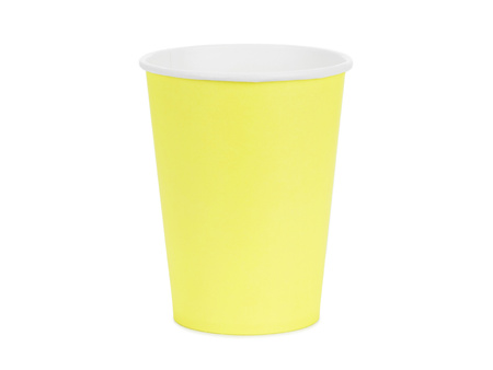 KUBECZKI PAPIEROWE ŻÓŁTE 250 ML 6 SZT 