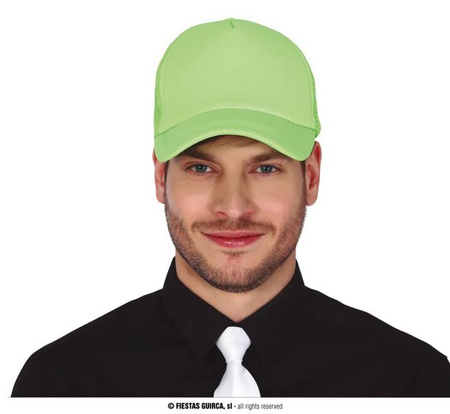 CZAPKA Z DASZKIEM NEONOWA ZIELONA