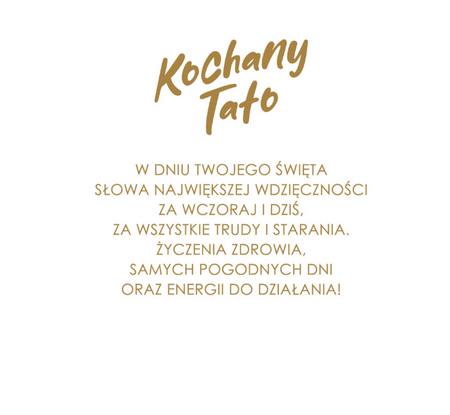 KARTKA OKOLICZNOŚCIOWA 13 X 20,5 CM DZIEŃ OJCA