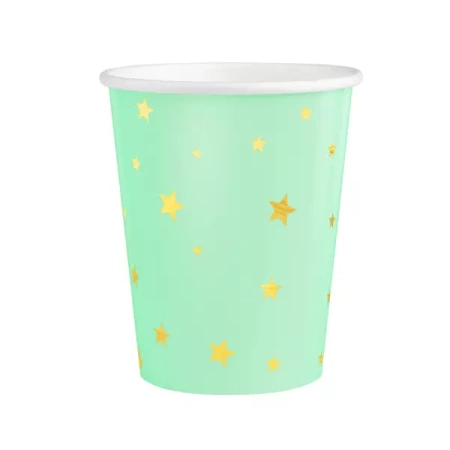 KUBECZKI MIĘTOWE W ZŁOTE GWIAZDKI