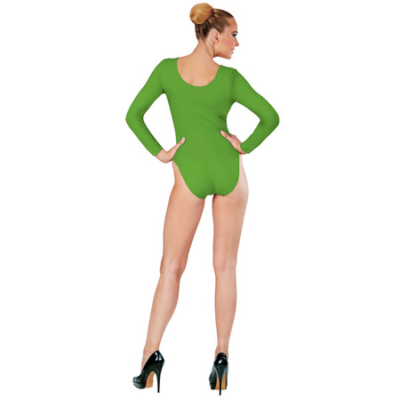 BODY DAMSKIE ZIELONE DŁUGI RĘKAW 